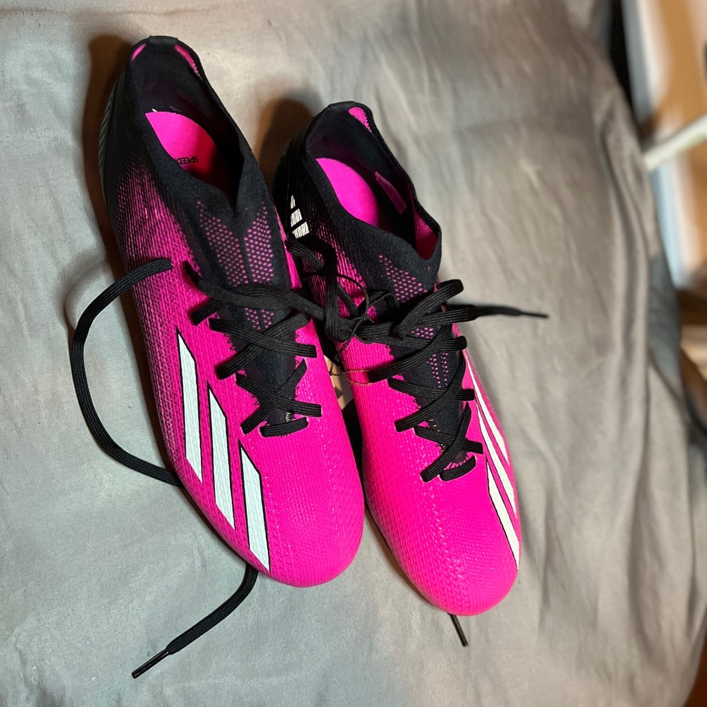 Adidas PRO X SpeedPortal .2 FG Pink and Black Soccer Cleats